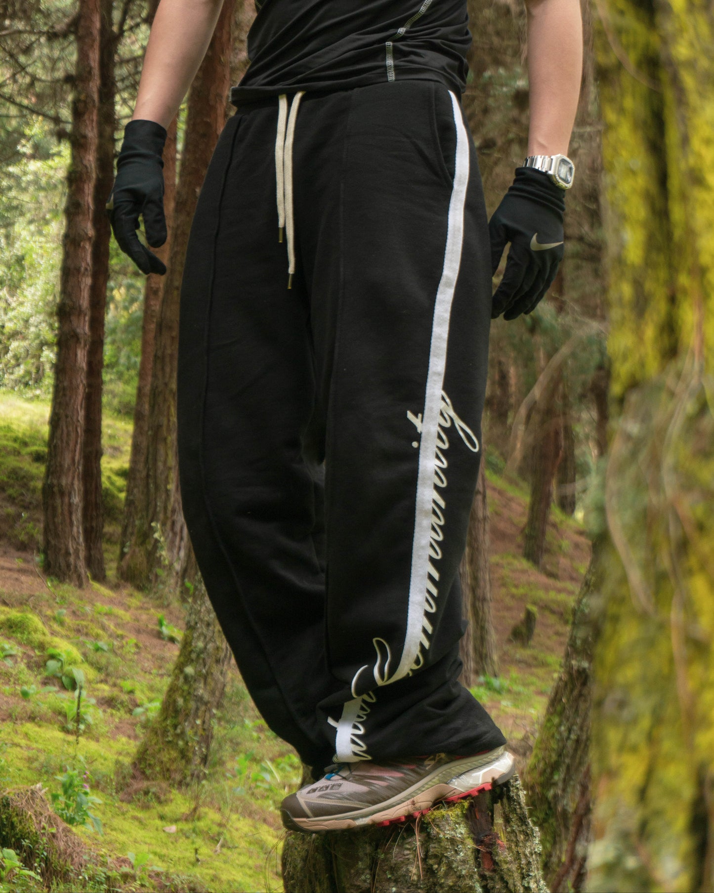 Sudadera negra recta