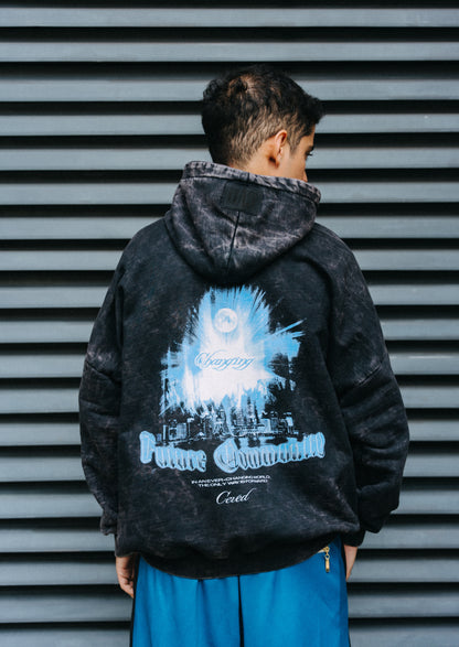 Hoodie Chainging Versión Premium Acid Wash