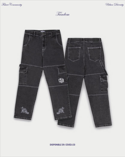 Pantalón Cargo Tándem Acid Wash